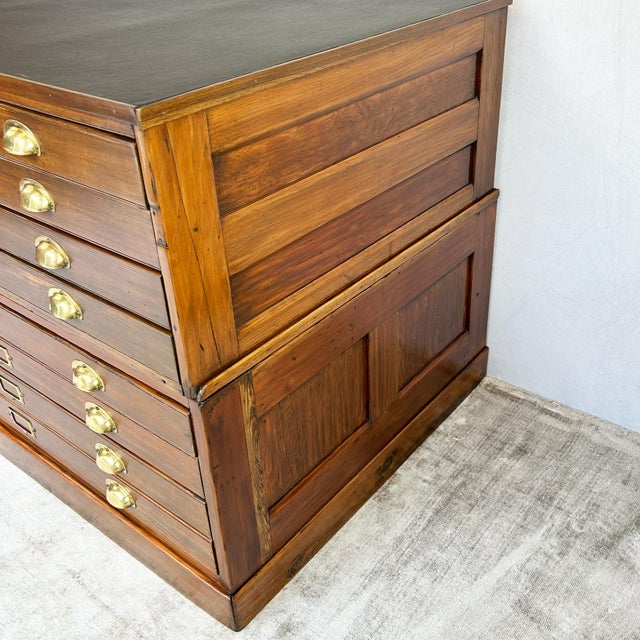 Architect's Plan Chest of 8 Drawers, 1940s For Sale - Image 4 of 17