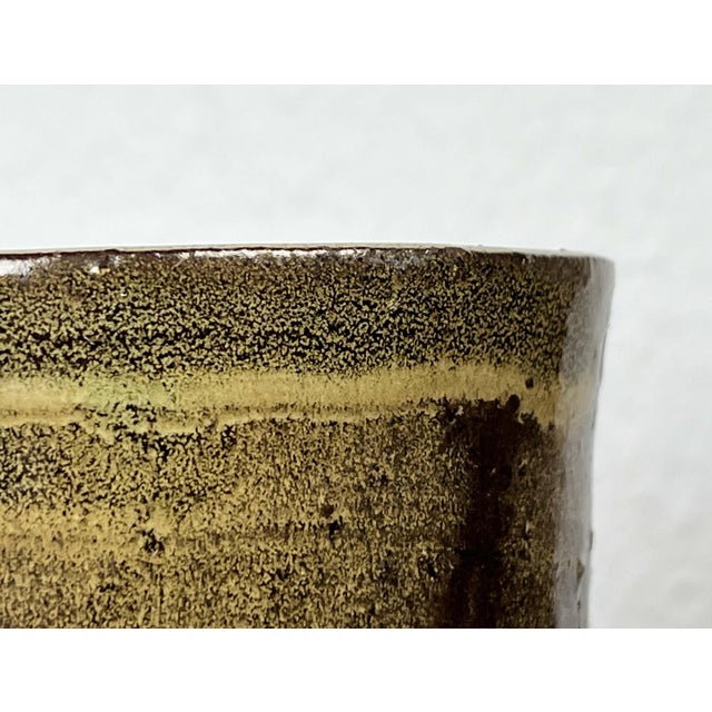 Mid-Century Modern Danish Studio Pottery Carafe Vase from Poul Havgaard, Faaborg, 1960s For Sale - Image 16 of 18