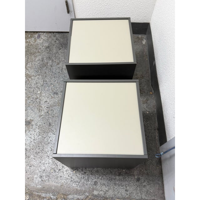 Metal San Giacomo for Room Service 360 Filo Mono Nightstands, Pair For Sale - Image 7 of 12