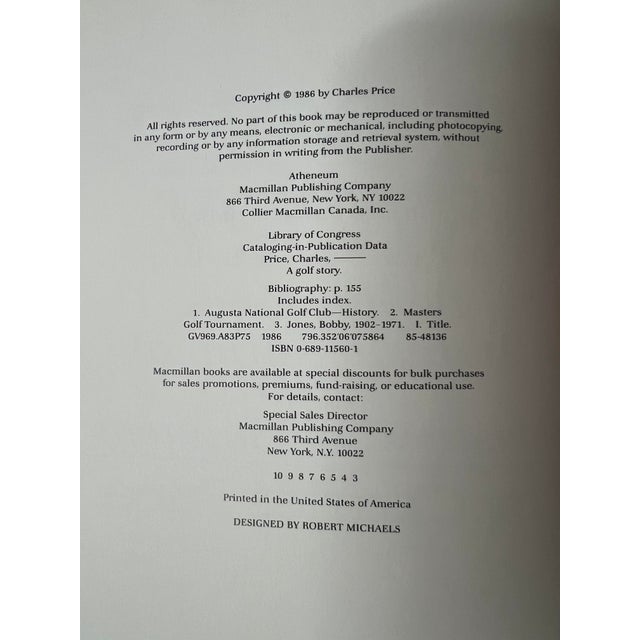 American Vintage “A Golf Story” Book For Sale - Image 3 of 10