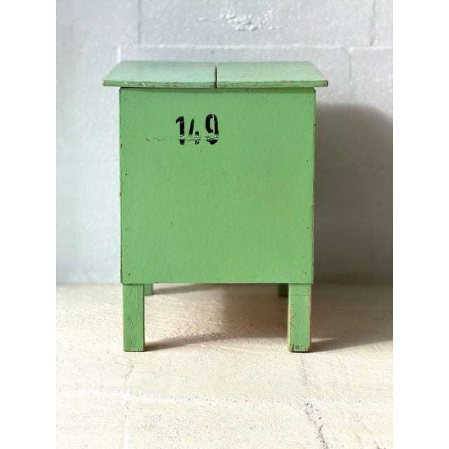 Industrial Green Storage Table, 1960 For Sale - Image 14 of 14