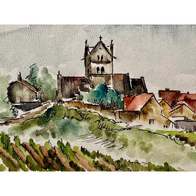 Original watercolor on paper by Henry Emil Salloch, also known as Heinz Emil Salloch, the German-born American artist and...