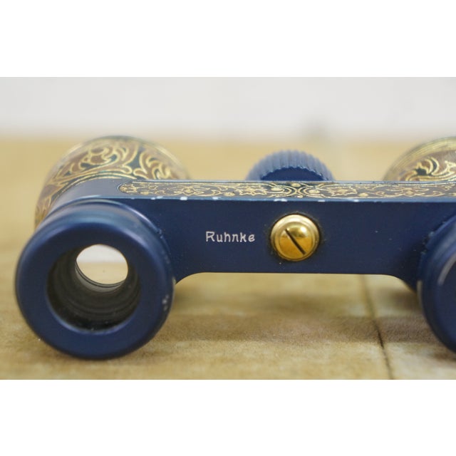 Antique German Emil Busch Multinett Filigree Opera Glasses Original Leather Case For Sale - Image 10 of 12
