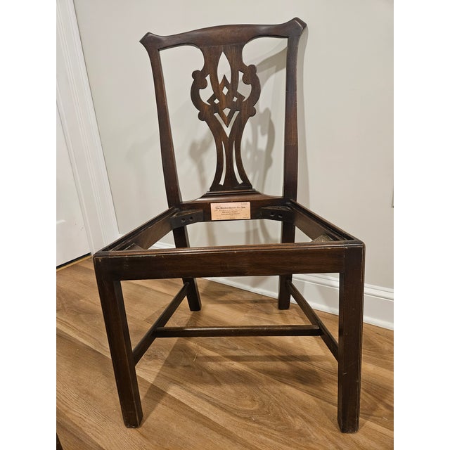 1970s Pair of 1970s Henkel-Harris Chippendale Chairs For Sale - Image 5 of 10