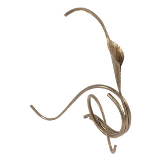 Hand-Forged Calla Lily Candle Holder by Jack Brubaker For Sale