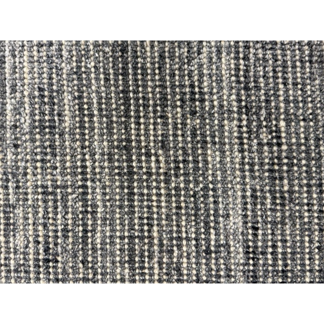 9ft X 12ft Modern Carpet Textured Wool Flatweave Area Rug For Sale - Image 9 of 12
