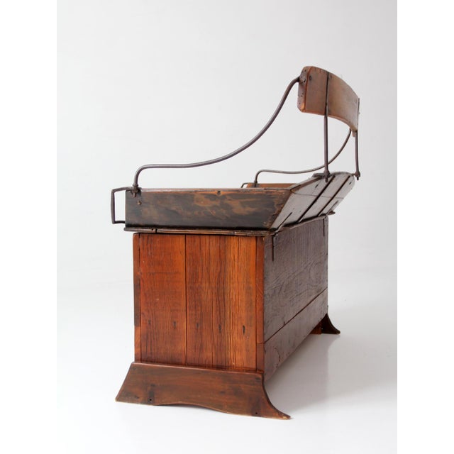 Antique Buggy Seat Storage Bench For Sale - Image 13 of 15