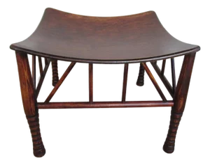 English Egyptian Revival Style Thebes Stool Circa 1920