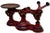 Nice Antique American Victorian Cast Iron & Brass Small Size Kitchen Scale With Excellent Original Red & Blue Paint For Sale - Image 10 of 18