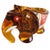 Vintage Amber Glass Decorative Elephant Pipe Holder from Moser Royo, 1930s For Sale - Image 5 of 8