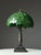 Glass Green Table Lamp in the style of Tiffany For Sale - Image 7 of 15