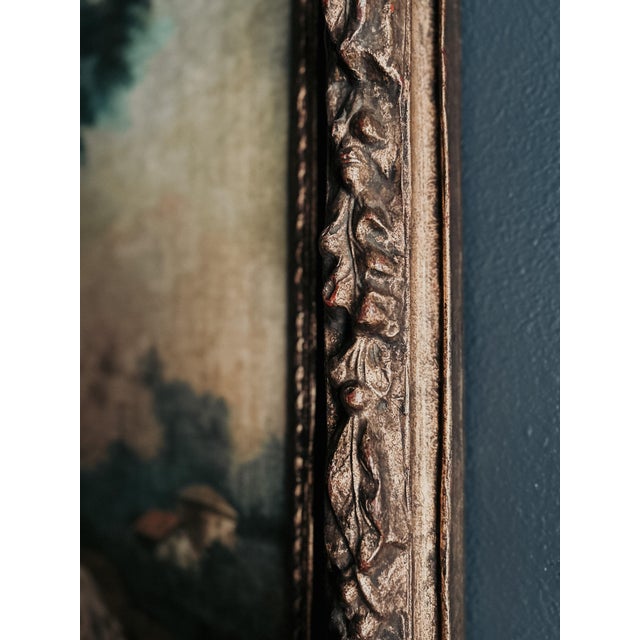 19th Century Rococo Young Love Painting For Sale In Seattle - Image 6 of 7