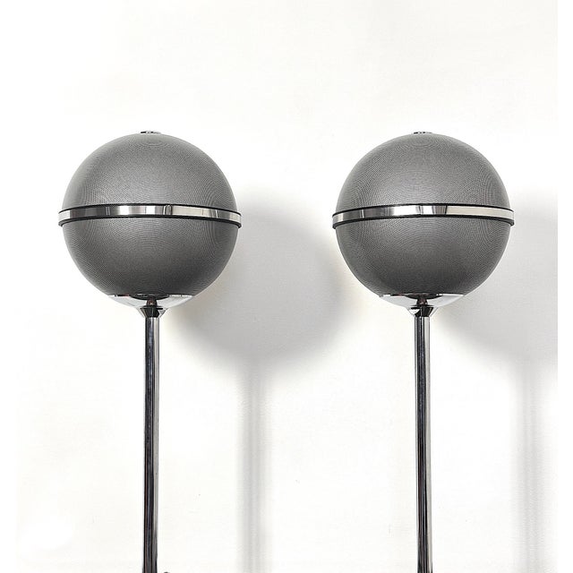Modern Vintage Grey Audiorama 7000 Speakers from Grundig, Germany, 1970s, Set of 2 For Sale - Image 3 of 17