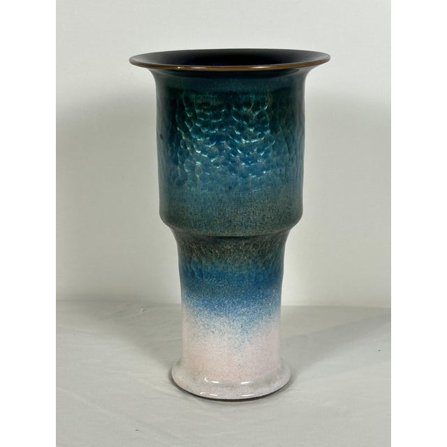 1990s Enamelled Copper Vase from Studio Del Campo, 1990s For Sale - Image 5 of 10