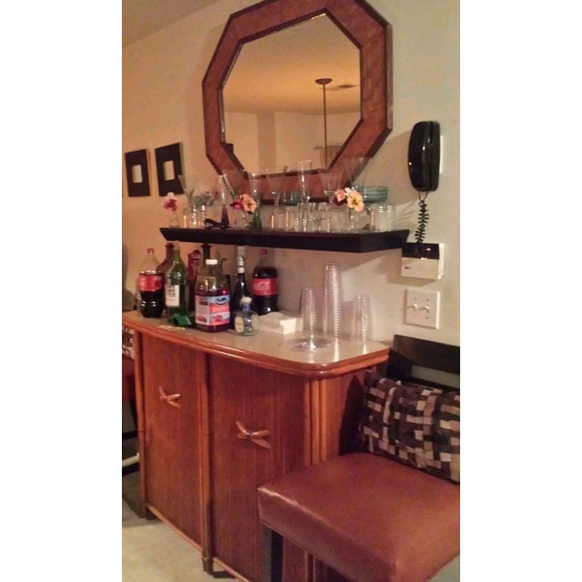 1950s Heywood-Wakefield MCM Hawaiian Mobile Cocktail Bar For Sale In Atlanta - Image 6 of 10