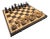 Vintage Polish Carved Wood Chess Set, 33-Piece Set For Sale