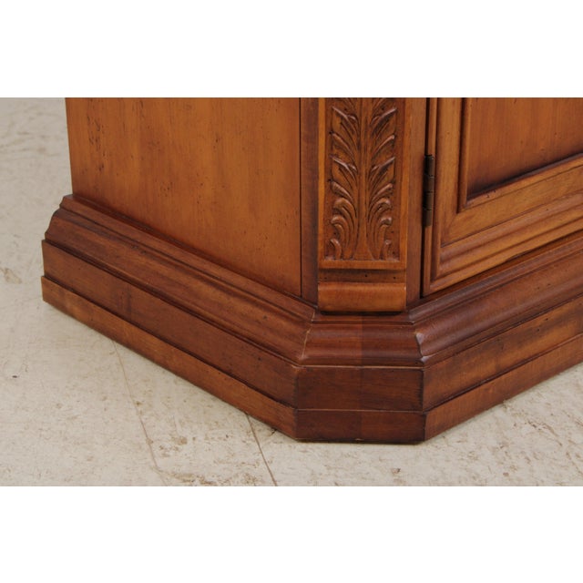 Century Marble Top Cherry Credenza Sideboard For Sale - Image 11 of 18