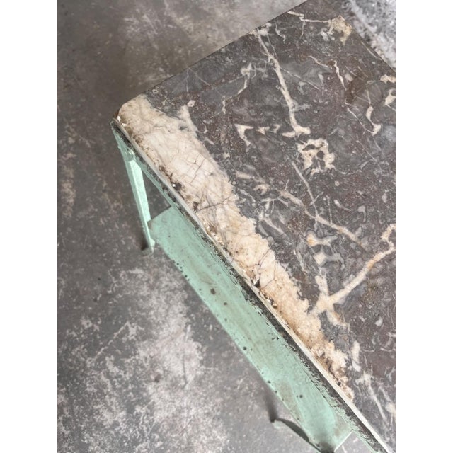 Industrial Two Tier Metal Side Table For Sale - Image 6 of 17