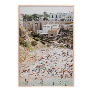 Poligano a Mare 4 by Natalie Obradovich in Natural Maple Framed Paper, Small Art Print For Sale