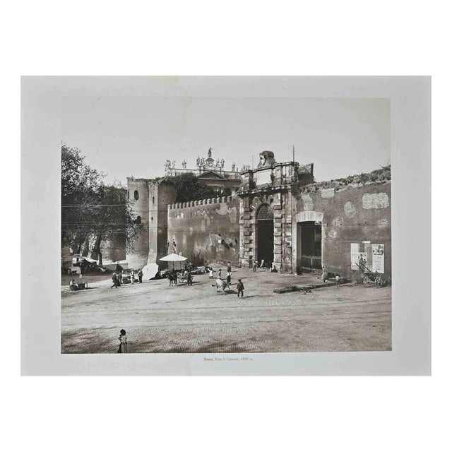 Rome, Porta S. Giovanni, Vintage Photo, 1890s For Sale