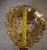 Victorian Vintage Iridescent Amber Carnival Glass Grape & Leaf Ruffled Bowl 7.75" Floral For Sale - Image 3 of 10