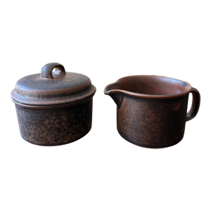 Vintage Arabia Finland "Ruska" Sugar Pot and Creamer by Ulla Procopé