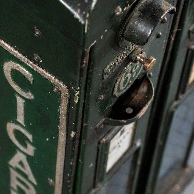 Vintage English Cigarette Disposal Vending Machine, 1940s For Sale - Image 6 of 8