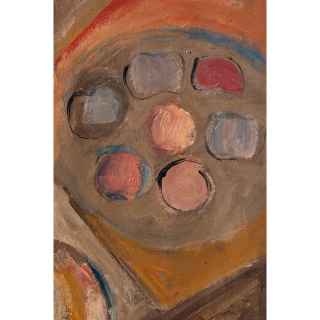 2000 - 2009 Nikolai Issaiev, Still Life with Fruits, Gouache and Oil Painting on Board For Sale - Image 5 of 9