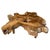 Impressive reclaimed four inch thick teak root coffee table. The top is polished with a natural oil finish and the sides...