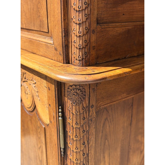 18th Century Louis XV Oak Masonic Deux Corps Cabinet For Sale - Image 10 of 17