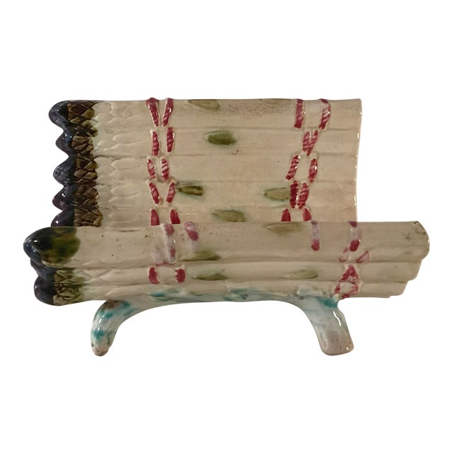 Antique Majolica Asparagus Server Chairish