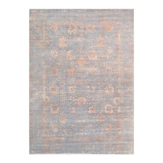 Pasargad Home Transitiona Grey Area Rug-10' 0" X 13' 9" For Sale