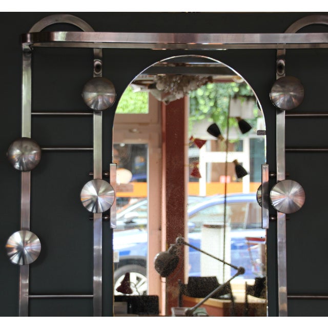 Mid-Century Modern French Art Deco Coat Stand in Chromed Brass, 1930s For Sale - Image 3 of 17