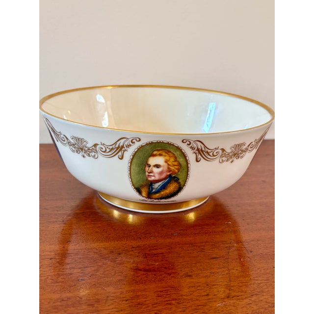 Lenox Bicentennial Commemorative Punch Bowl - "The Patriot's Bowl" 1776-1976 This striking porcelain bowl was issued in...