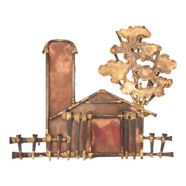 Dallas Galbraith Brutalist Metal Wall Sculpture Chairish