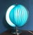 Blue Vintage Space Age Kare Table Lamp, 1980s For Sale - Image 8 of 9