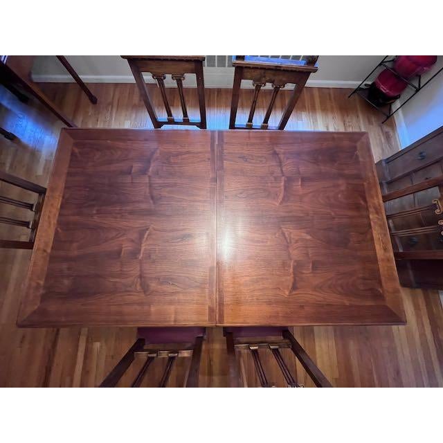Chestnut ** Last Days Available / Lowest Price ** 1990s Walnut Extendable Trestle Dining Table From the Hearst Castle Collection by Lane For Sale - Image 8 of 10