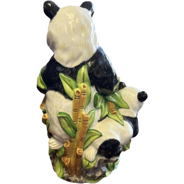 Ceramic Lynn Chase 1999 Porcelain Panda & Cub Signed/ Dated / Numbered For Sale - Image 7 of 8