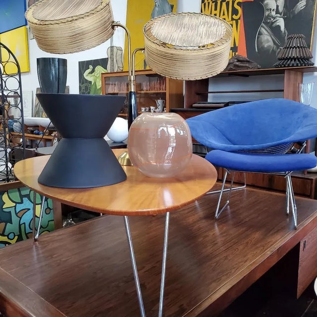 Vintage 1980s Henry Dean Mid-Century Modern Mouthblown Decorative Glass Vessel, Belgium For Sale - Image 12 of 13