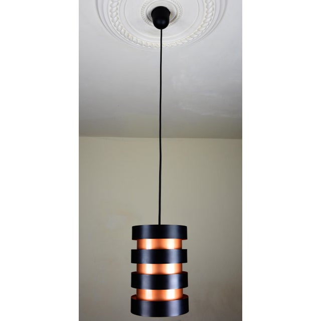 Metal Eiffel Pendant Light by Jo Hammerborg for Fog & Mørup, 1960s For Sale - Image 7 of 10
