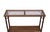 Brown Chippendale Chinese Console Table in Faux Bamboo, 1970s For Sale - Image 8 of 11