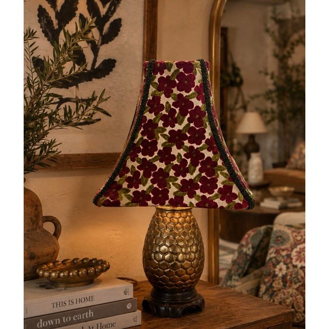 2020s Gretchen Punch Regal Designer Fabric Floral Lampshade For Sale - Image 5 of 5