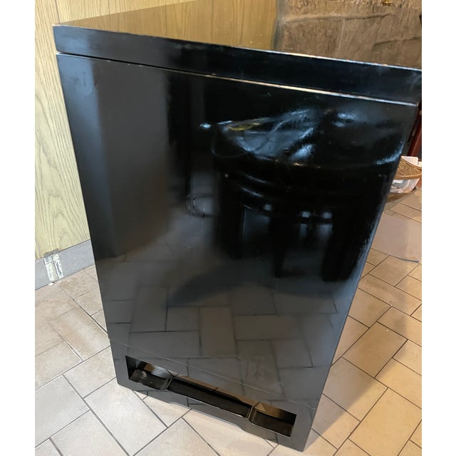 Wood Mid Century Glass Front Display Cabinets - A Pair For Sale - Image 7 of 18