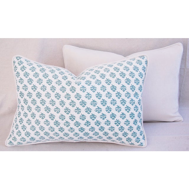 Italian Fortuny Persiano Feather/Down Pillows 24" X 16" Pair Chairish