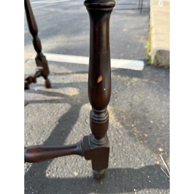 Antique Elite Furniture Co Mahogany Gate Leg Drop Leaf Expandable Table For Sale - Image 11 of 16