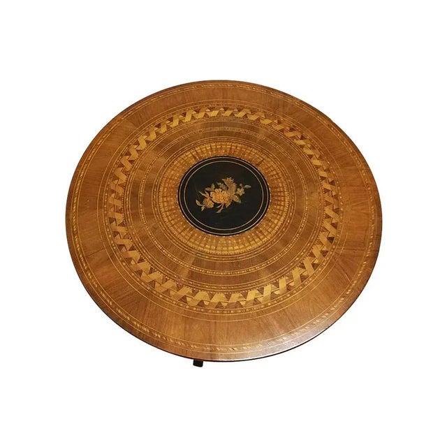 19th Century Guéridon Table in Dutch Marquetery For Sale - Image 5 of 12