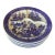 1970s Blue Willow 3 Curved Sectioned Plates Set of 4 For Sale
