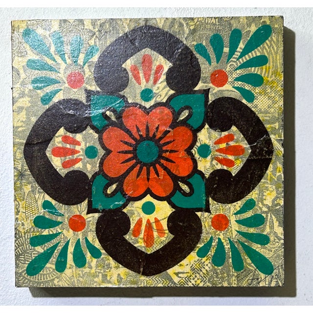 Ernesto Yerena Montejano “Ganas Talavera,” 2015 — Mixed Media on Wood Panel For Sale - Image 4 of 12
