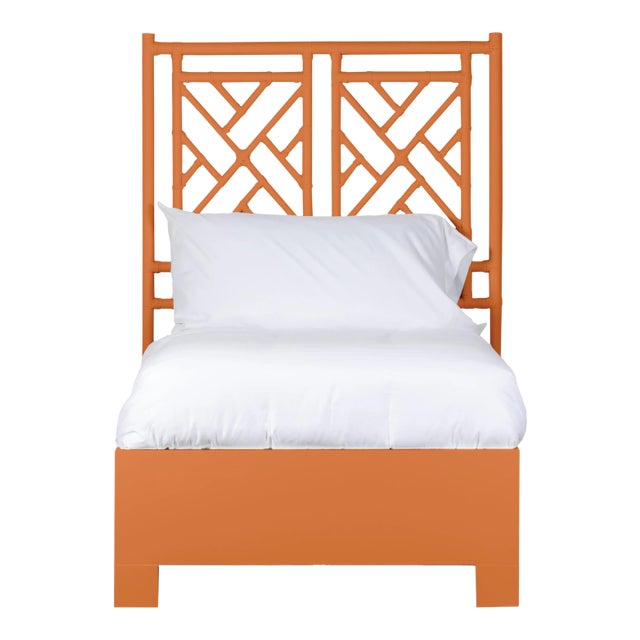 Chippendale Bed Twin - Orange For Sale