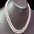 Diamond Akoya Pearl 2-Strand Necklace 18k Gold Certified For Sale - Image 4 of 11